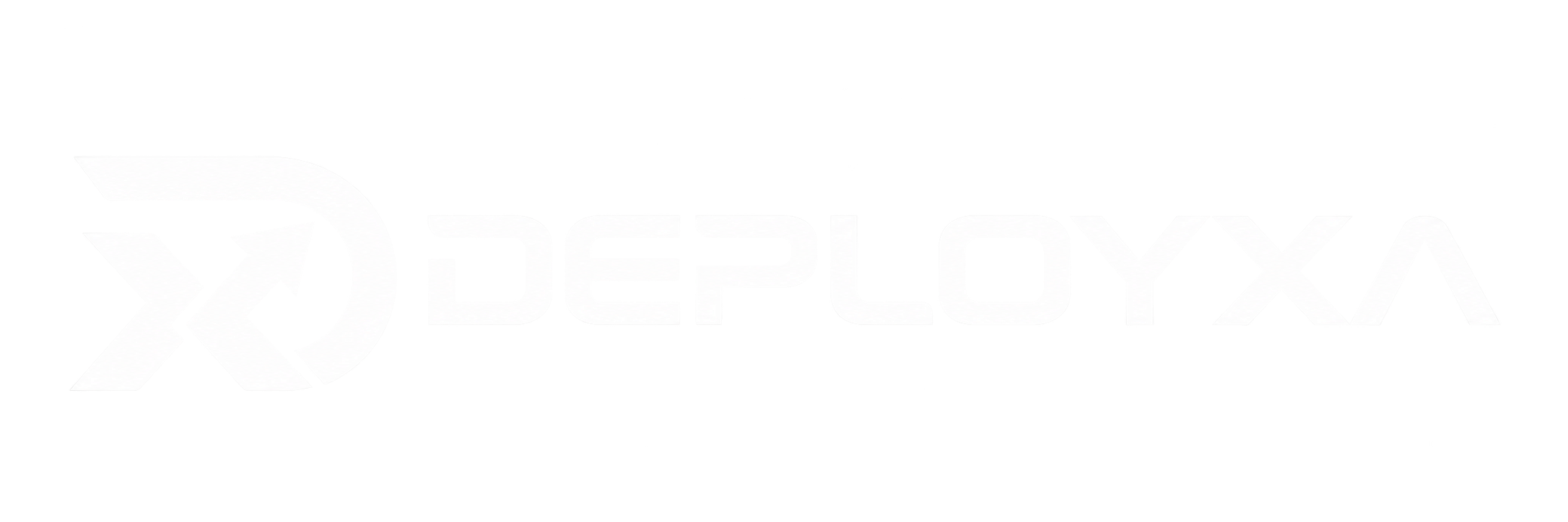 Deployxa white logo, transparent